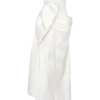 Abito a corsetto in raso Galia – Bianco