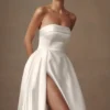 Abito da sposa senza spalline Eileen – Bianco