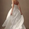 Abito da sposa senza spalline Eileen – Bianco