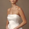 Abito da sposa senza spalline Eileen – Bianco