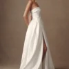 Abito da sposa senza spalline Eileen – Bianco