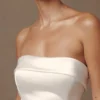 Abito da sposa senza spalline Eileen – Bianco