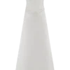 Abito Luna in raso con spalle scoperte – Bianco