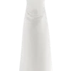 Abito Luna in raso con spalle scoperte – Bianco