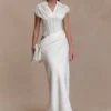 Abito lungo a corpetto Saphira – Bianco Abito lungo a corpetto Saphira – Bianco