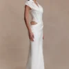 Abito lungo a corpetto Saphira – Bianco Abito lungo a corpetto Saphira – Bianco