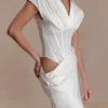 Abito lungo a corpetto Saphira – Bianco Abito lungo a corpetto Saphira – Bianco