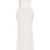 Abito lungo a corsetto in raso Leila – Avorio Abito lungo a corsetto in raso Leila – Avorio