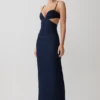 Abito lungo in Denim con coppe Amila – Blu indaco Abito lungo in Denim con coppe Amila – Blu indaco