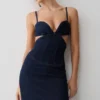 Abito lungo in Denim con coppe Amila – Blu indaco Abito lungo in Denim con coppe Amila – Blu indaco