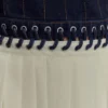 Abito lungo in Denim e chiffon Suella – Blu indaco Abito lungo in Denim e chiffon Suella – Blu indaco