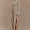 Abito lungo in maglia Atticus con paillettes – Oro Abito lungo in maglia Atticus con paillettes – Oro