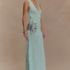 Abito lungo in maglia Ellington con paillettes – Lagoon Abito lungo in maglia Ellington con paillettes – Lagoon