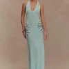 Abito lungo in maglia Ellington con paillettes – Lagoon Abito lungo in maglia Ellington con paillettes – Lagoon