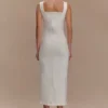 Abito midi in Denim Reyna – Bianco Abito midi in Denim Reyna – Bianco