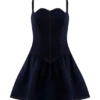 Abito mini in Denim con bordi smerlati Cheyenne – Blu indaco Abito mini in Denim con bordi smerlati Cheyenne – Blu indaco