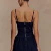 Abito mini in Denim con bordi smerlati Cheyenne – Blu indaco Abito mini in Denim con bordi smerlati Cheyenne – Blu indaco