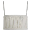 Bandeau in lino arricciato Scottie – Oat Marle