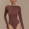 Body con spalline Elsie – Cioccolato Body con spalline Elsie – Cioccolato