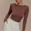 Body con spalline Elsie – Cioccolato Body con spalline Elsie – Cioccolato