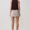 Body drappeggiato senza maniche in modal Laurelle – Cioccolato Body drappeggiato senza maniche in modal Laurelle – Cioccolato