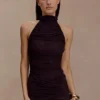 Body in rete con arricciature Matilda – Cioccolato Body in rete con arricciature Matilda – Cioccolato