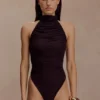 Body in rete con arricciature Matilda – Cioccolato Body in rete con arricciature Matilda – Cioccolato