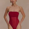Body in rete senza spalline Aoife – Lampone Body in rete senza spalline Aoife – Lampone