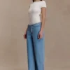 Body Niamh in modal con scollo incrociato sul retro – Avorio