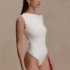 Body Niamh in modal con scollo incrociato sul retro – Avorio