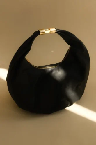Borsa a tracolla in pelle Bristol Croissant – Nero Borsa a tracolla in pelle Bristol Croissant – Nero