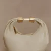 Borsa in pelle Bristol Mini Croissant – Avorio