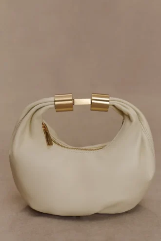 Borsa in pelle Bristol Mini Croissant – Avorio Borsa in pelle Bristol Mini Croissant – Avorio