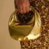 Borsa in pelle Bristol Mini Croissant – Oro