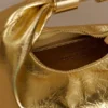 Borsa in pelle Bristol Mini Croissant – Oro