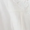 Camicia a maniche corte Melody con colletto in pizzo – Bianco
