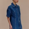 Camicia in Denim oversize Maya – Blu scuro Camicia in Denim oversize Maya – Blu scuro