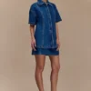 Camicia in Denim oversize Maya – Blu scuro Camicia in Denim oversize Maya – Blu scuro