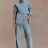 Camicia oversize in Denim Lioda – Blu anni ’80 Camicia oversize in Denim Lioda – Blu anni ’80