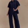 Camicia oversize in Denim Maya – Blu indaco Camicia oversize in Denim Maya – Blu indaco