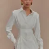 Camicia oversize Rhia – Bianco Camicia oversize Rhia – Bianco