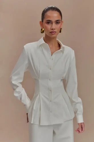 Camicia oversize Rhia – Bianco