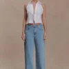 Camicia senza maniche in lino Scout – Bianca Camicia senza maniche in lino Scout – Bianca