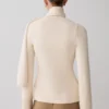 Cardigan in maglia Lara con sciarpa – Avorio