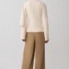 Cardigan in maglia Lara con sciarpa – Avorio