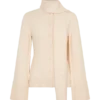 Cardigan in maglia Lara con sciarpa – Avorio