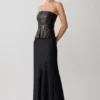 Corsetto con stecche in ecopelle Thalia – Cioccolato fondente Corsetto con stecche in ecopelle Thalia – Cioccolato fondente