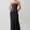 Corsetto con stecche in ecopelle Thalia – Cioccolato fondente Corsetto con stecche in ecopelle Thalia – Cioccolato fondente