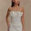 Corsetto con volant in Denim Cecilia – Bianco Corsetto con volant in Denim Cecilia – Bianco