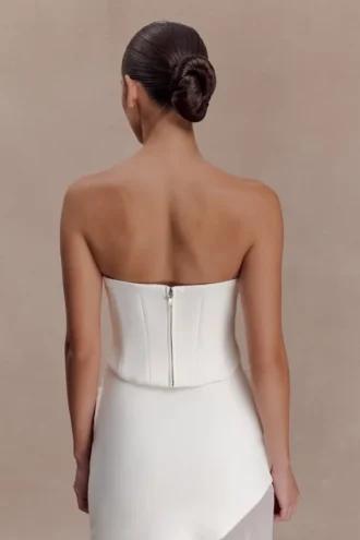 Corsetto senza spalline Karina in neoprene – Bianco Corsetto senza spalline Karina in neoprene – Bianco